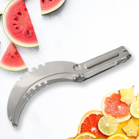 3in1 Stainless Steel Watermelon Cantaloupe Slicer Knife, Corer Fruit, Vegetable Tools Kitchen (1 Pc)