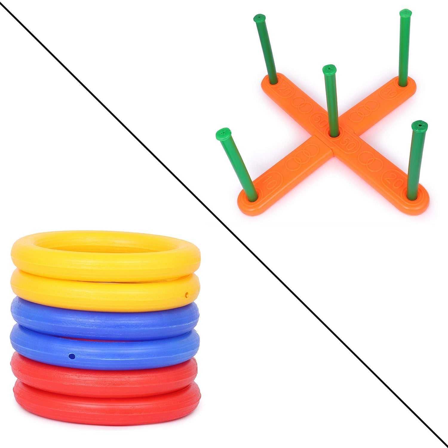 13-piece ring toss for home or office.