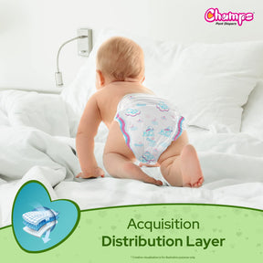 Small size Champs diaper pants, 78 pcs, for high absorbency