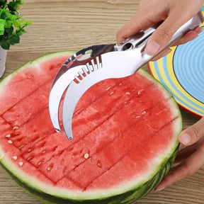 3in1 Stainless Steel Watermelon Cantaloupe Slicer Knife, Corer Fruit, Vegetable Tools Kitchen (1 Pc)