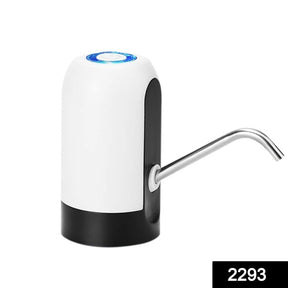 Portable pump dispenser for drinking water with USB charging port