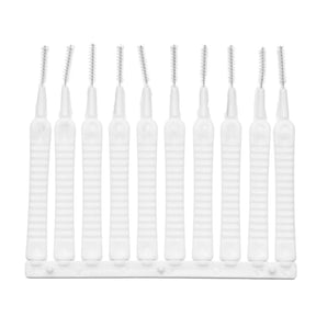 Anti-clogging shower head cleaning brushes