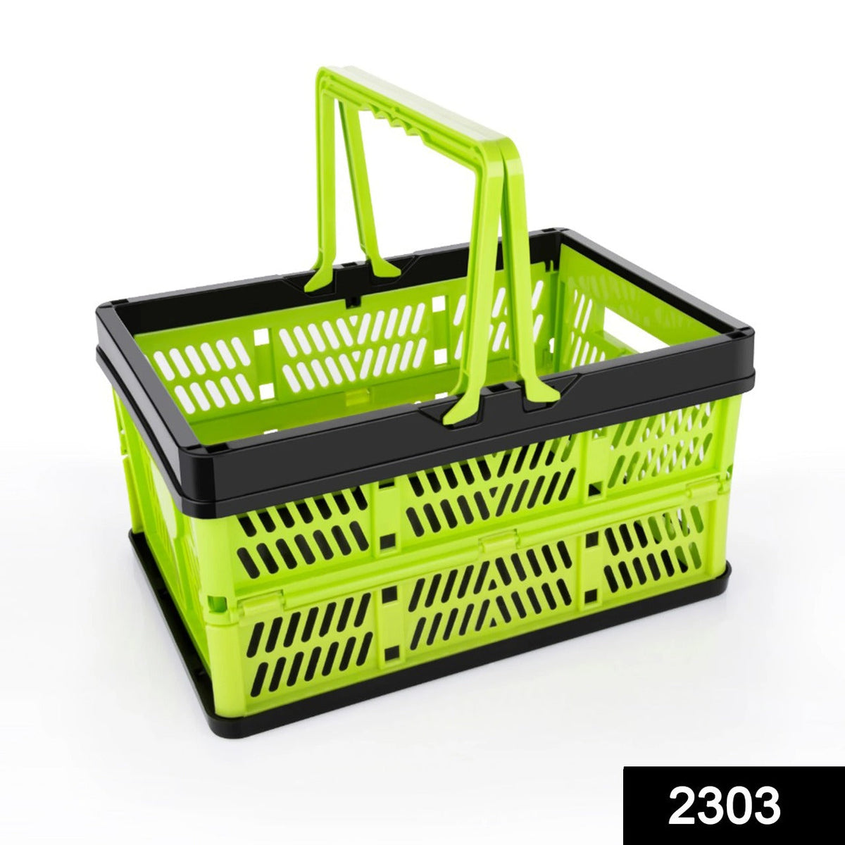 Portable storage crate for groceries